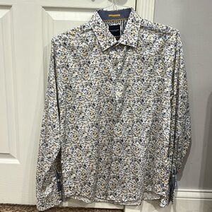 Denim and Flower Ricky Singh Floral Button Down